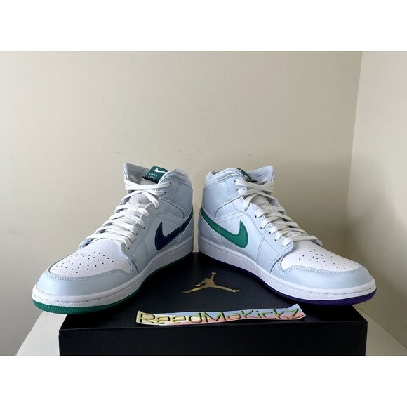 Jordan 1 Mid SE Luka Doncic Pre Game Mindfulness Mens Sizes CW5853 100 - Picture 3 of 7